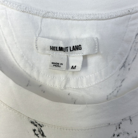 Helmut Lang Muscle Racer Tank Splatter Paint Design Black White Medium - Picture 4 of 7